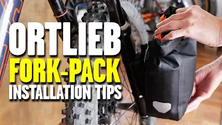 ORTLIEB Bikepacking Fork-Pack Install on Suspension Fork