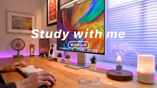 9-Hour Study with Me | Pomodoro Timer, Lofi Relaxing Music | Day 102