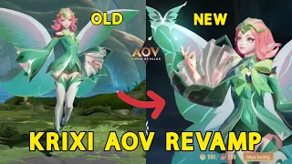 NEW KRIXI REVAMP VS OLD KRIXI ARENA OF VALOR HERO EFFECT COMPARISON