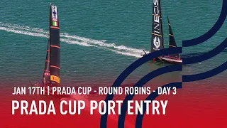 🔴 PRADA Cup Port Entry Stern Camera | Round Robins Day 3