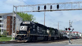 NS H24 Switching & Conrail Caboose Hershey, PA Harrisburg Line
