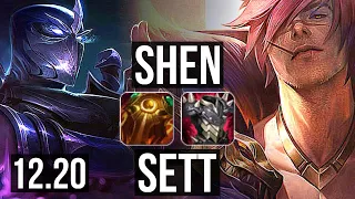 SHEN vs SETT (TOP) | 3/0/12, 300+ games | EUW Master | 12.20