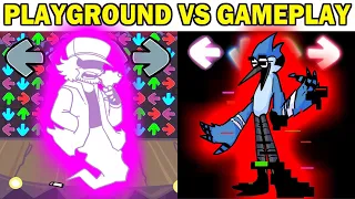 FNF Character Test | Gameplay VS Playground | FNF Mods | VS Mordecai Garcello Huggy Wuggy