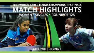 Hina Hayata vs Sarah Jalli | WS R128 | 2023 ITTF World Table Tennis Championships Finals