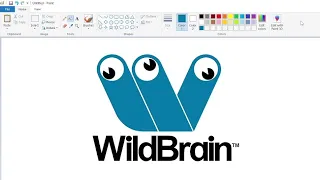 How to draw the WildBrain logo using MS Paint Windows 10 | How to draw on your computer