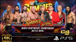 WWE 2K23- Battle Royal: WORLD Heavyweight Championship (4K UHD 60FPS) Full Match