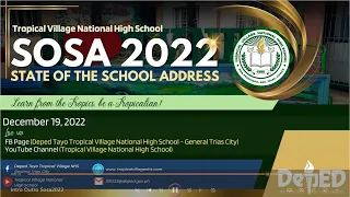 STATE OF THE SCHOOL ADDRESS (SOSA) 2022