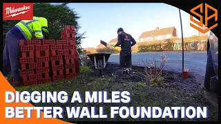 HOW TO BUILD AN ENGINEERING BRICK GARDEN WALL PART 1