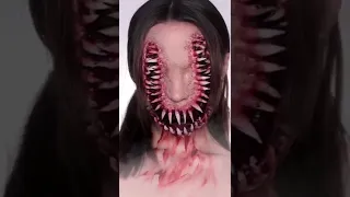 Horror Makeup 💣 идея макияжа на Хеллоуин #гримнахеллоуин #грим #хеллоуин #halloween #sfxmakeup #fx