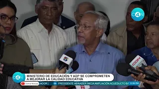 Ministro de Educación y la ADP se comprometen a mejorar la calidad educativa