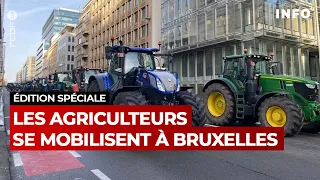 Édition spéciale: les agriculteurs se mobilisent à Bruxelles - RTBF Info