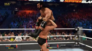Gunther vs Drew McIntyre WWE Intercontinental Championship WWE 2K23 Gameplay Summerslam