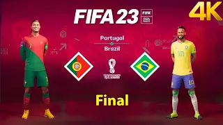 FIFA 23 - Portugal vs. Brazil - FIFA World Cup Final Qatar | PS5™ Gameplay [4K 60FPS]