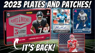 HIGH RISK! 2023 Panini Plates and Patches Football Hobby Box Review!