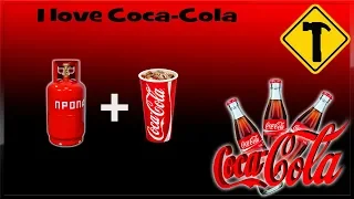 Эксперименты с колой №5. Coca-Cola + газ (пропан) - запуск колы