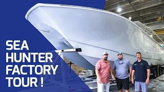 The Ultimate Fisherman's Dream Boat ! Sea Hunter Boats ! Full Factory Tour