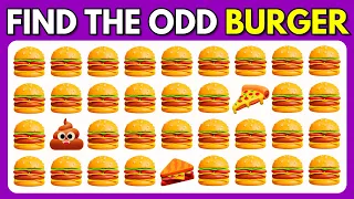 Find the ODD One Out - Junk Food Edition 🍔🍕 Easy, Medium, Hard, Impossible