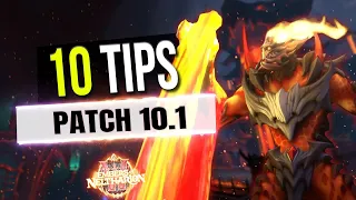 10 Useful TIPS for Patch 10.1 - Things You Need To Know | WoW Dragonflight LazyBeast