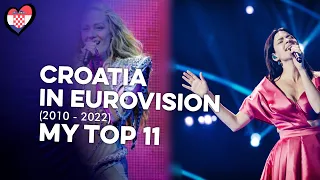 🇭🇷 Croatia in Eurovision (2010 - 2022) | My Top 11