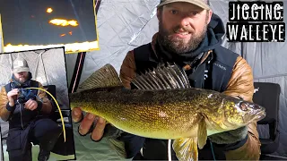 FAVORITE Way To Catch FIRST ICE Walleyes When Ice Fishing!