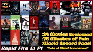 Rapid Fire Movie Reviews Episode 1 Part 1 "I Spit On Your Grave"s