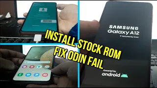 Flash Samsung galaxy A12 Stock Rom Fix Odin Fail (A125/A127)