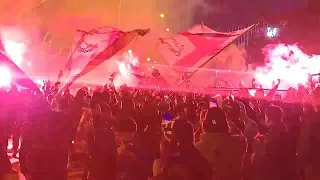 barcelona fans before game against napoli march 2024