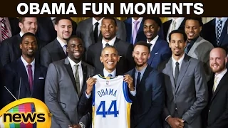 Obama Fun Moments With Golden State Warriors at White House | 2015 NBA Champions | Mango News