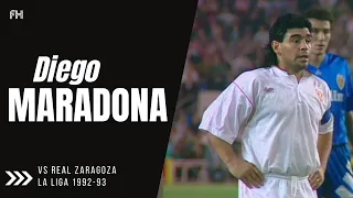 Diego Maradona ● Goal and Skills ● Sevilla 1:0 Real Zaragoza ● La Liga 1992-93