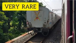 Furious Overtaking | ICF EMU Train Overtakes Jammu Tawi Express | 13151 | Indian Railways