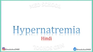 Hypernatremia Hindi