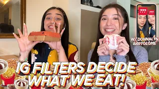 LETTING INSTAGRAM FILTERS DECIDE WHAT WE EAT (W/ DONNALYN BARTOLOME ) | ZEINAB HARAKE