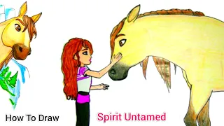 Spirit Untamed Movie 2021| How To Draw Spirit & Lucky  From Spirit untamed DreamWorks Animation