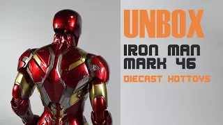 [UNBOX] Hot toys MMS353D16 Captain America Civil War IRON MAN 46 diecast