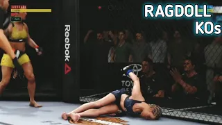 SOME Triggered Ragdolls & Realistic Ragdolls Knockouts | UFC 4 lol