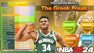 NBA 2K24 GIANNIS ANTETOKOUNMPO BUILD - Best Center Build