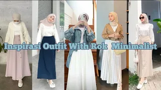 inspirasi outfit rok minimalist kekinian ala korean style part II ୭˚.  ᵎᵎ  🎀