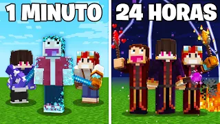 24 HORAS JOGANDO COMO MAGOS NO MINECRAFT