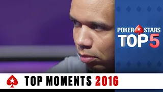 Top 5 Poker Moments (2016) ♠️ Poker Top 5 ♠️ PokerStars Global