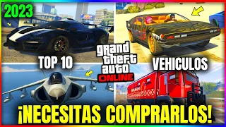 GTA5 Online 2023 - 10 VEHICULOS QUE DEBES TENER SI o SI! COCHES, AVIONES, HELICOPTEROS & MÁS! Mystic