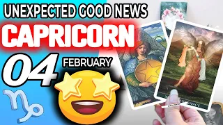 Capricorn ♑️ 😃 UNEXPECTED GOOD NEWS😲 Horoscope for Today FEBRUARY 4 2024 ♑️ Capricorn tarot