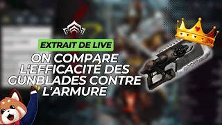 On compare les gunblades pour enlever l'armure #warframe