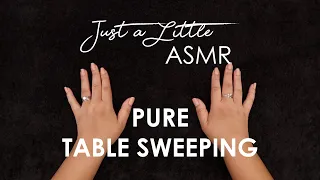 Ep. 49: Pure Table Sweeping (ASMR fabric sounds, hand movements, background noise, NO TALKING) - 🎧