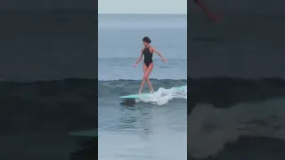 Victoria Vergara surfing at Sayulita, Mexico during Mexi Log Fest 2022