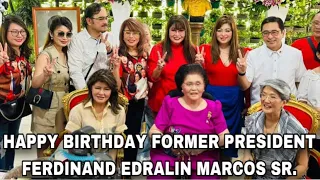 BIRTHDAY FORMER PRESIDENT FERDINAND EDRALIN MARCOS DUMALAW SI FIRST LADY IMELDA MARCOS AT MGA ANAK.