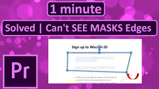 Solved I can't see MASKS edges in Premiere Pro