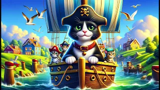 English Kids Story Lesson From {The Adventures of the Cat Pirate Crew}| English Practice | Read