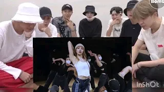 BTS Reaction LISA -'MONEY' Dance Practice