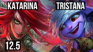 KATARINA vs TRISTANA (MID) | Rank 2 Kata, 7 solo kills, 1.8M mastery | EUW Challenger | 12.5