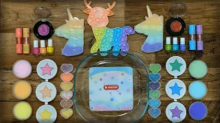 MAKEUP Slime Coloring!! Satisfying Rainbow Slime Mixing!!★ASMR★ #SLIME #MAKEUPSLIME #asmr